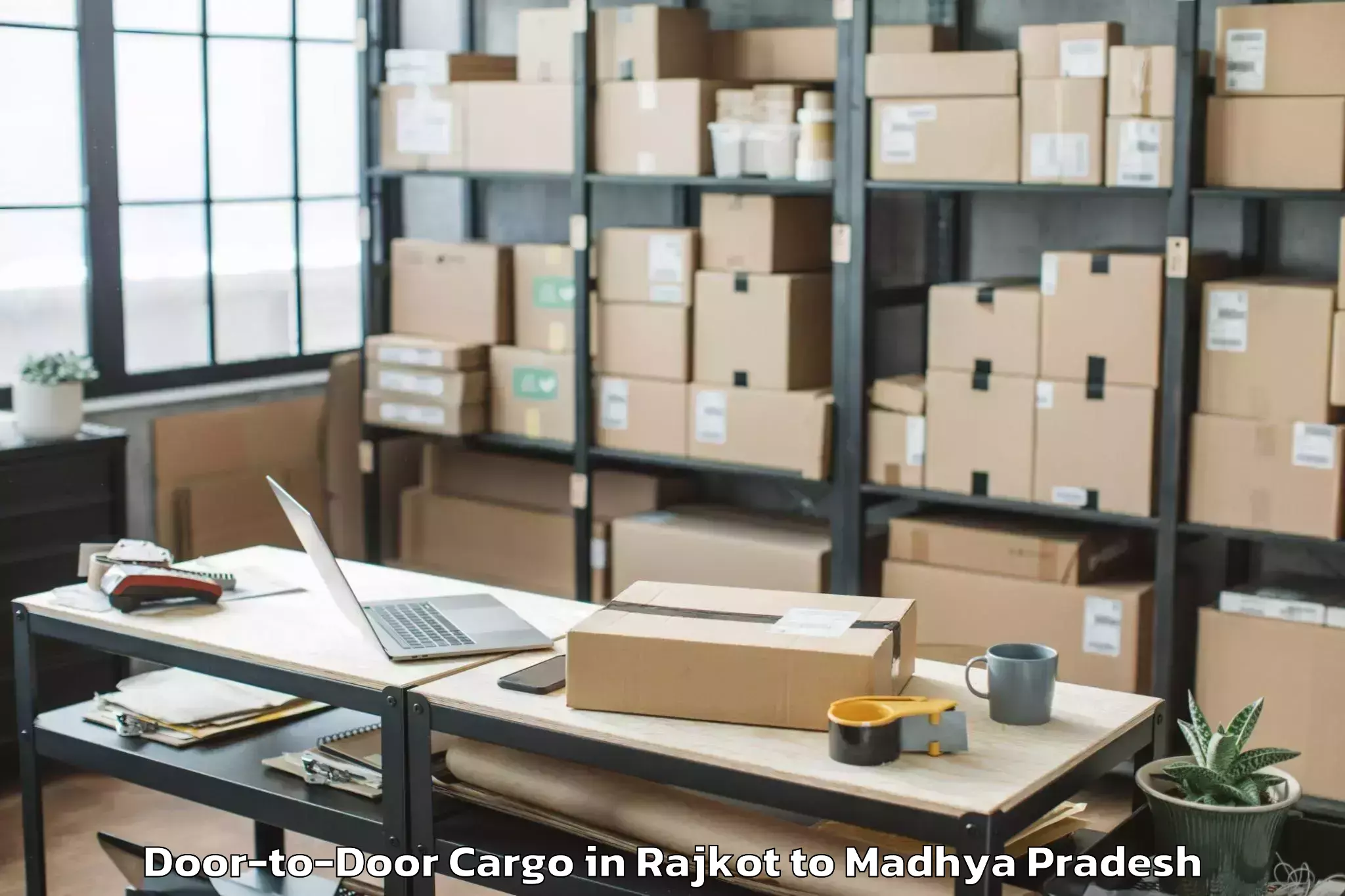 Reliable Rajkot to Kundam Door To Door Cargo